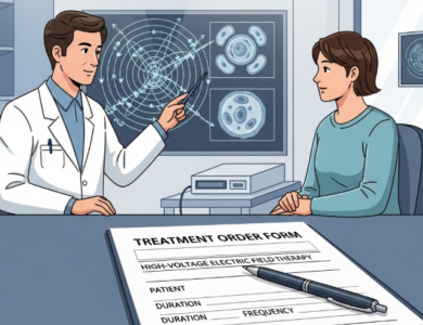 Những phiếu chỉ định điều trị của bệnh viện có sử dụng tác nhân điện trường cao áp như thế nào?