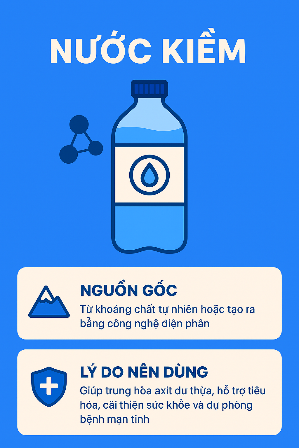 Nguồn gốc của nước kiềm và lý do nên dùng để dự phòng bệnh